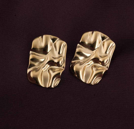 Aína Gold Plated Anti-Tarnish Square Stud Earrings ✨