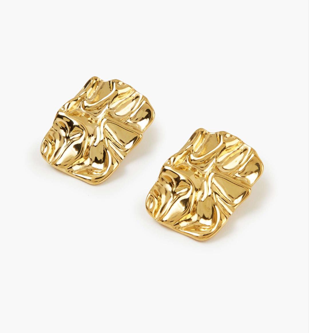 Aína Gold Plated Anti-Tarnish Square Stud Earrings ✨