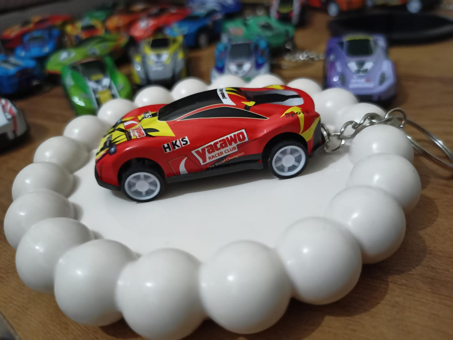 🚗💥 Storm Striker Keychain – Yaawo Fire Edition 🔥⚡