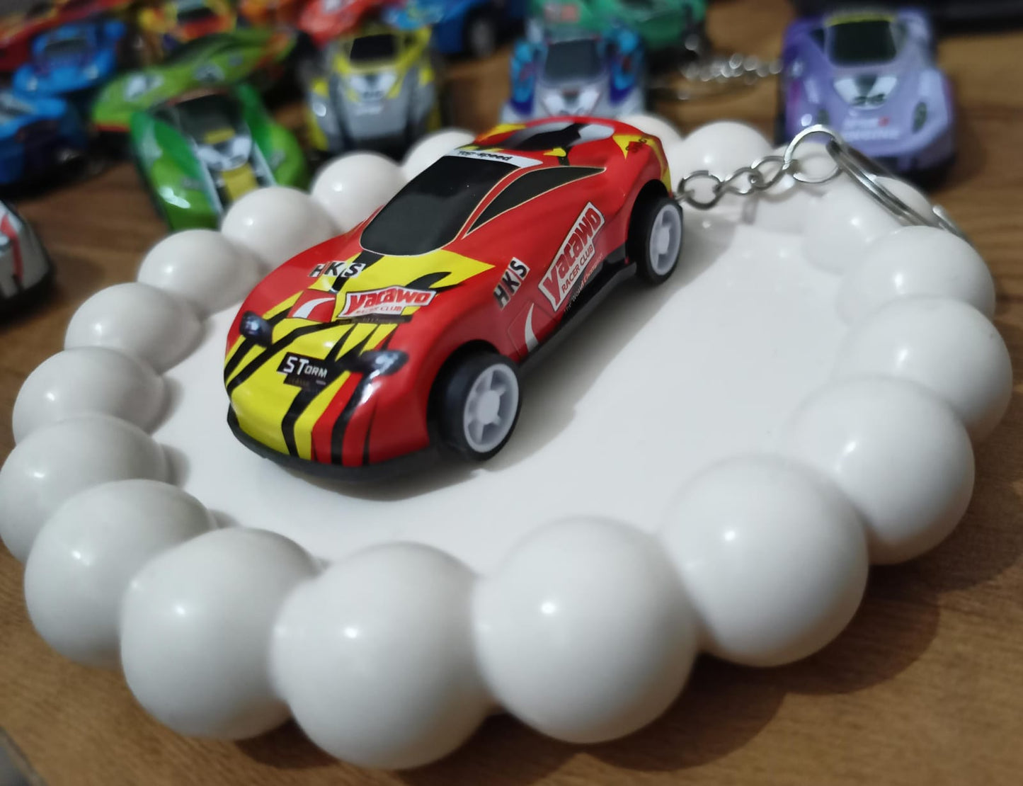 🚗💥 Storm Striker Keychain – Yaawo Fire Edition 🔥⚡