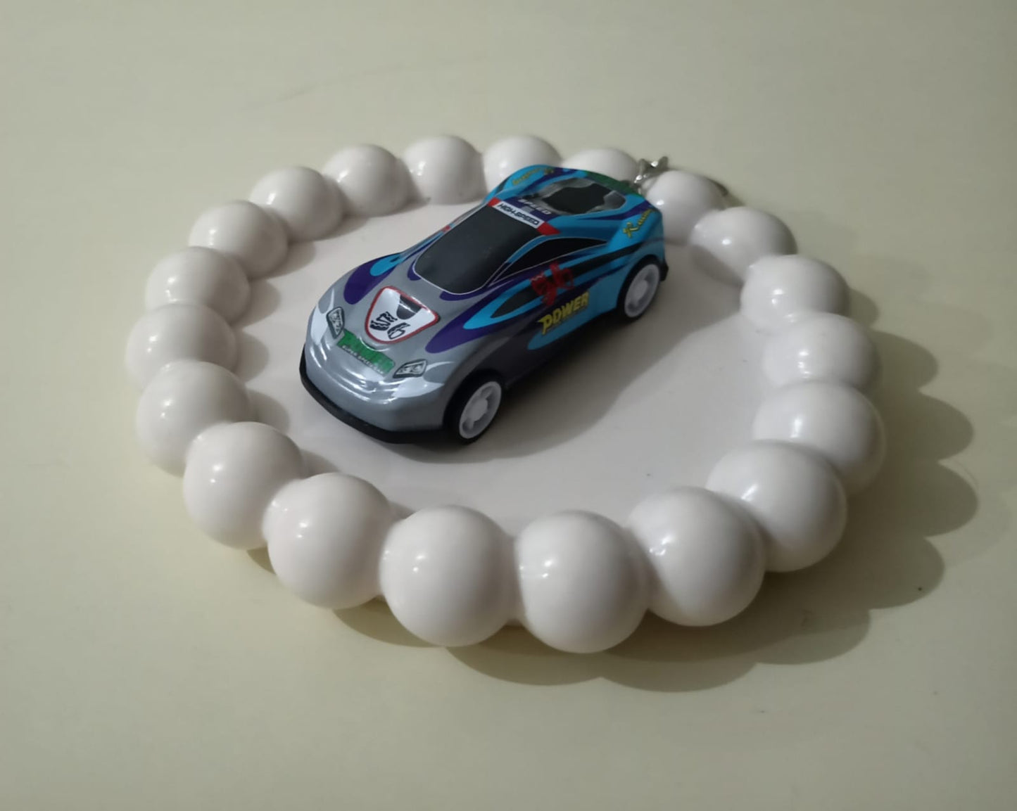 Power Racer Car Keychain 🏎🔑
