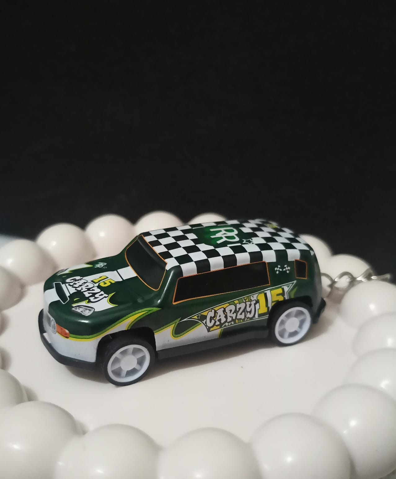 🏁 Crazy Racer 15 Keychain 🏎