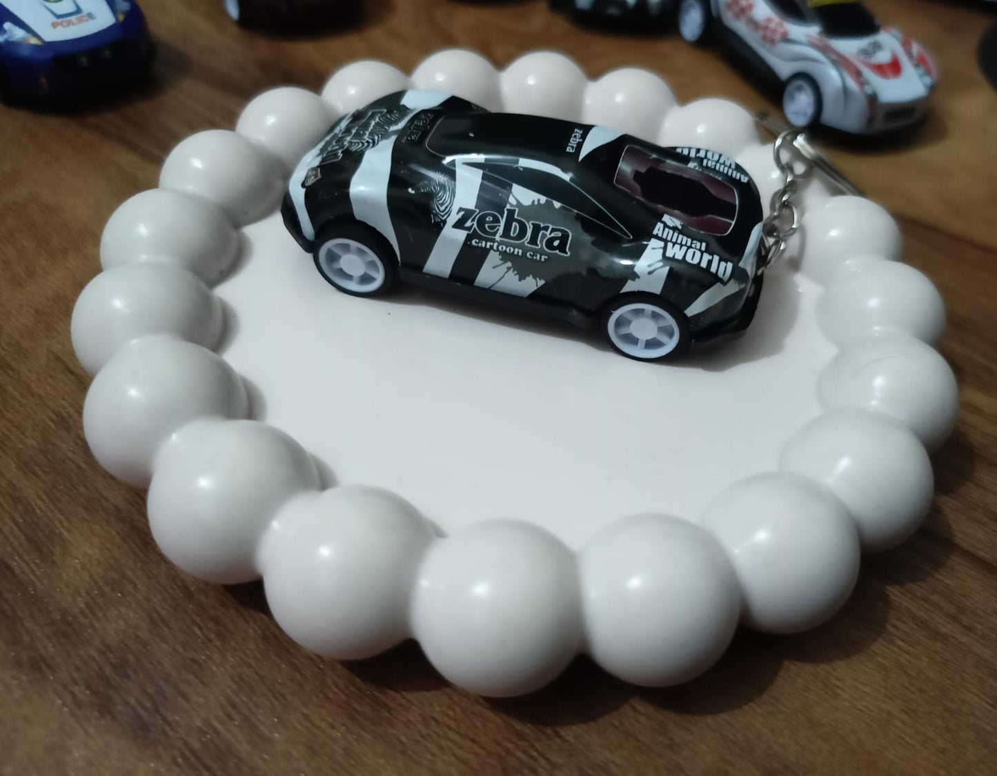 Zebra Cartoon Car Keychain✨