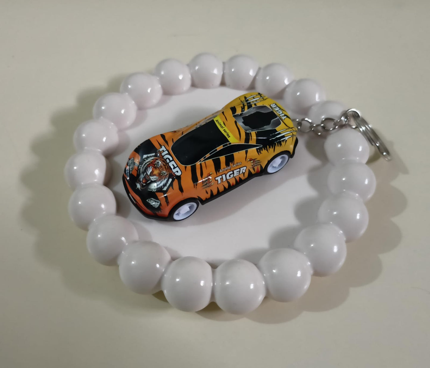 🐯 Tiger-Themed Miniature Car Keychain