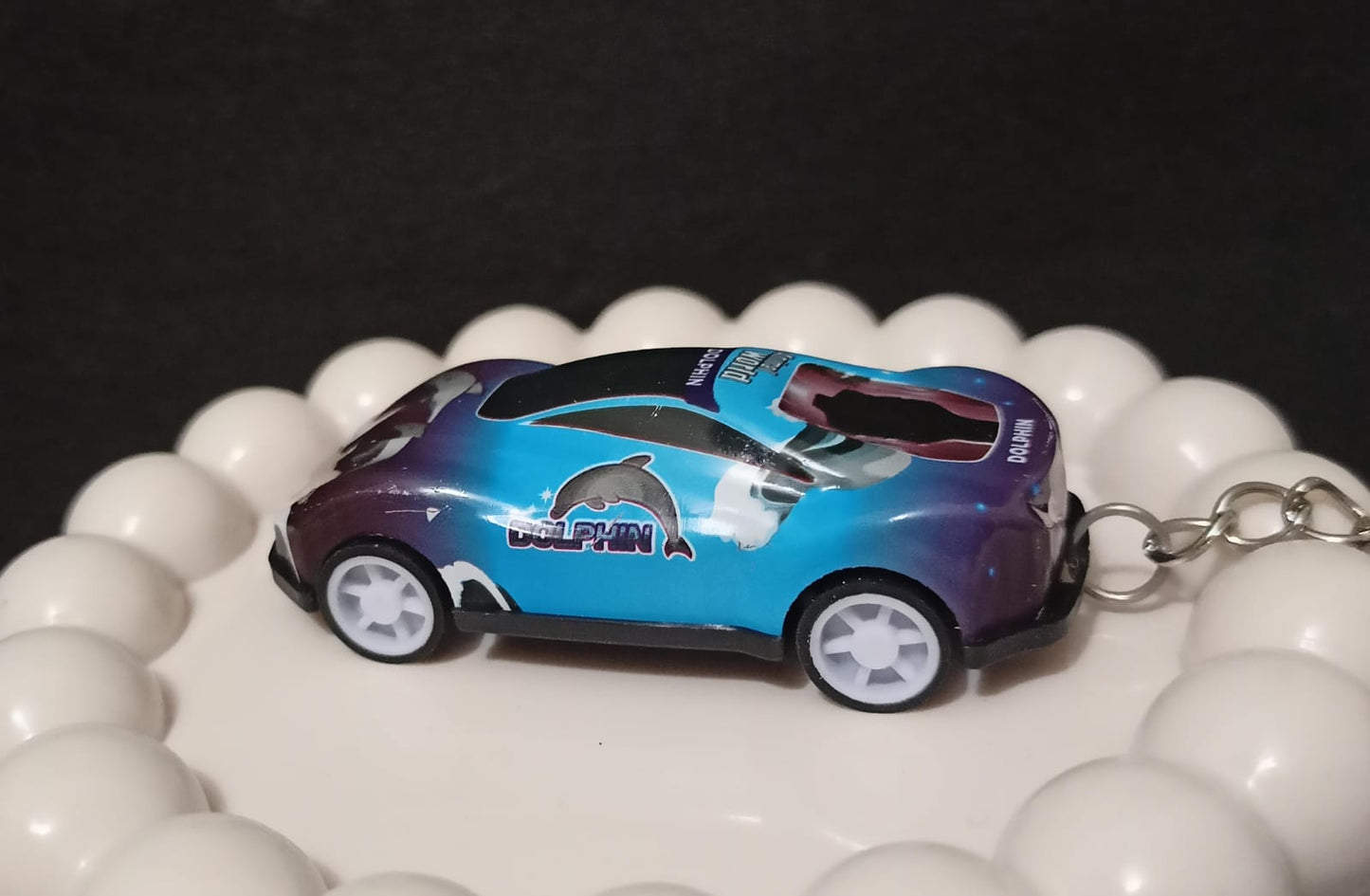 🐬 Dolphin-Themed Miniature Car Keychain