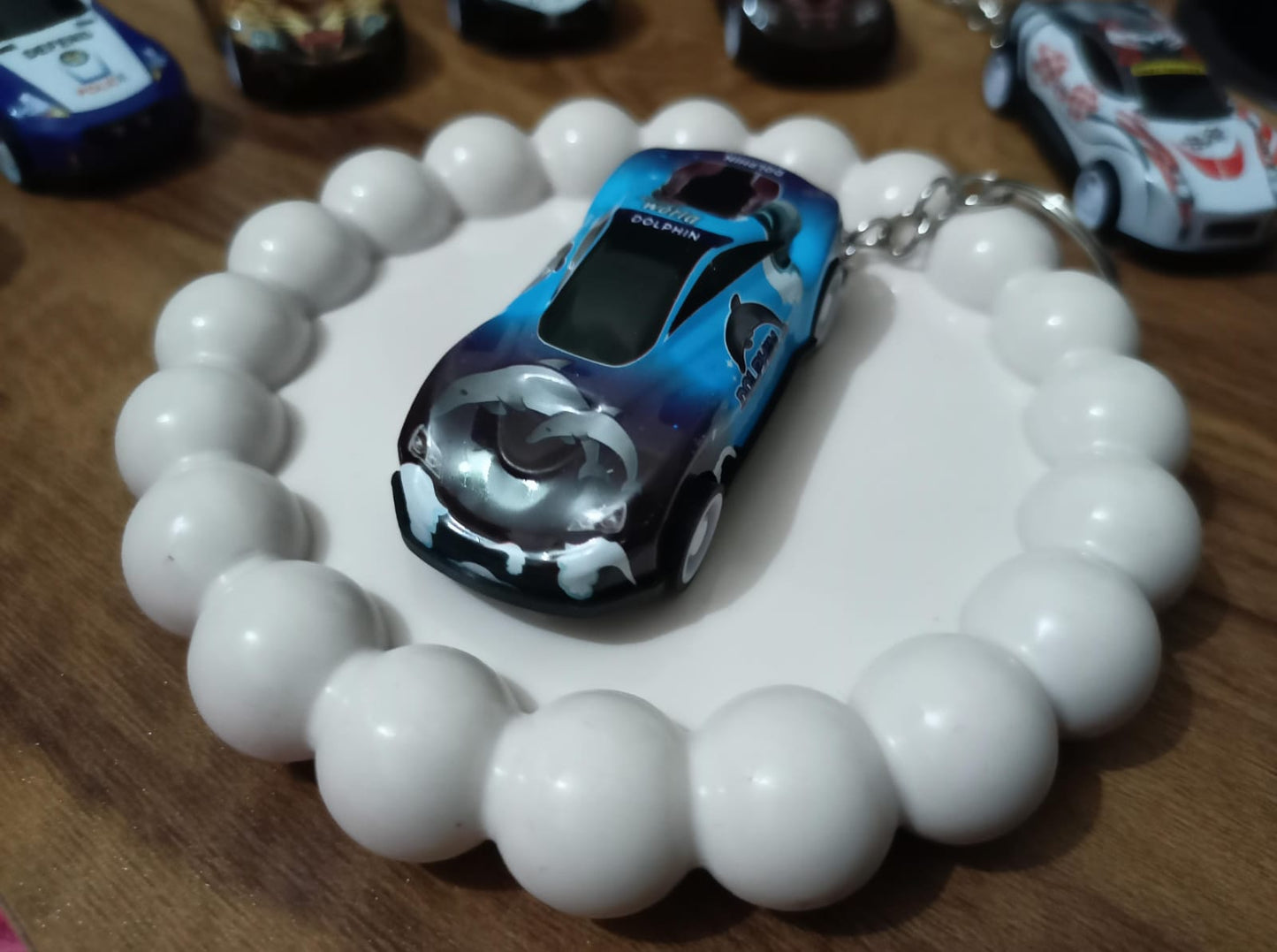 🐬 Dolphin-Themed Miniature Car Keychain