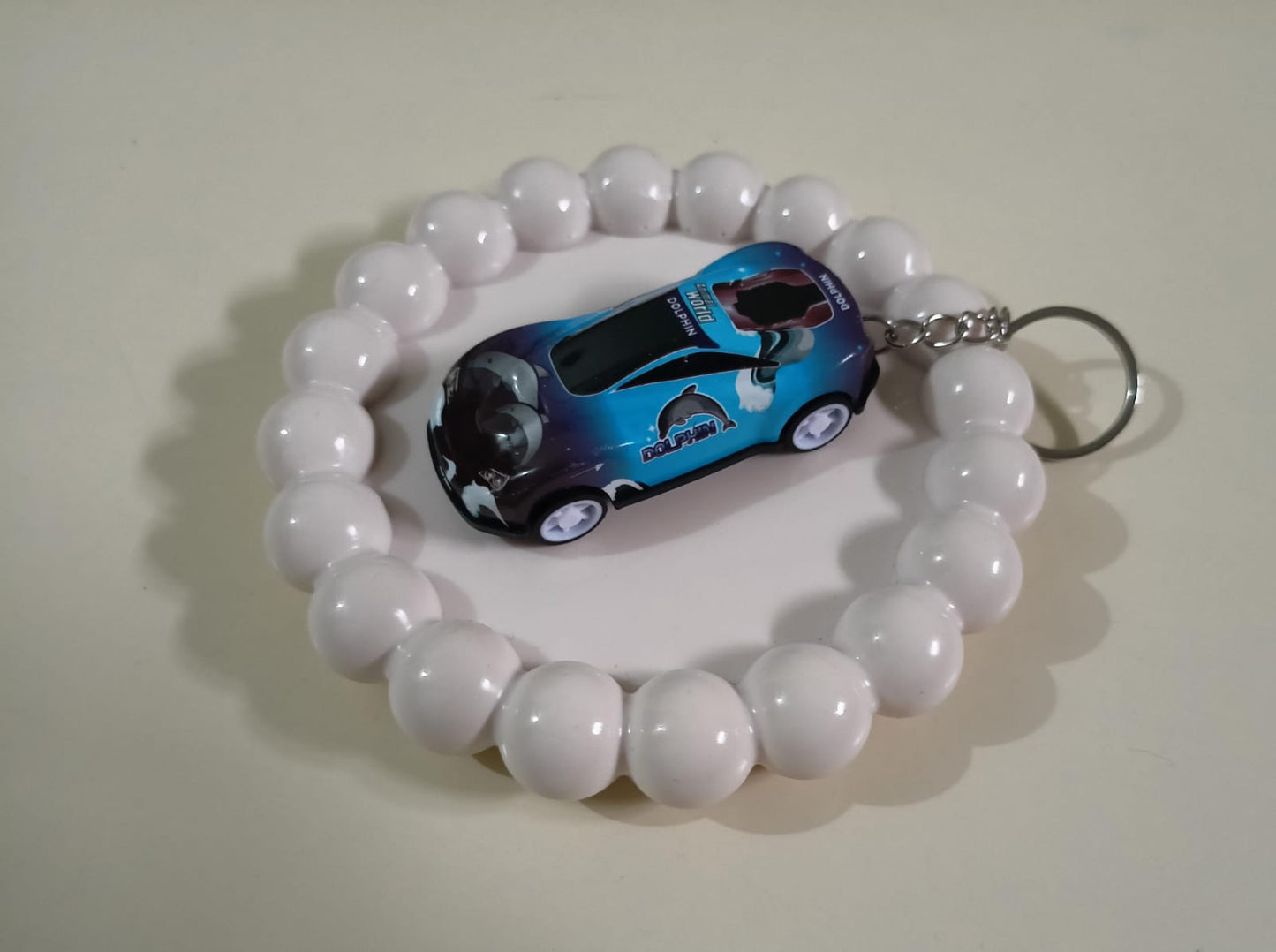 🐬 Dolphin-Themed Miniature Car Keychain
