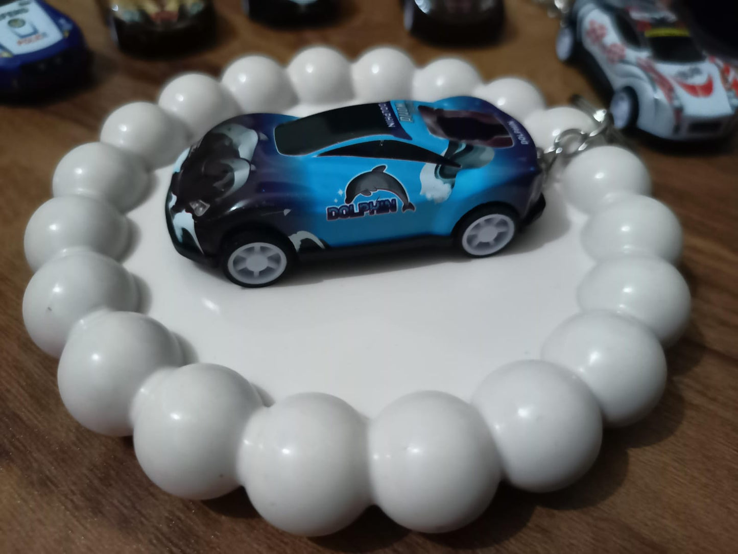 🐬 Dolphin-Themed Miniature Car Keychain