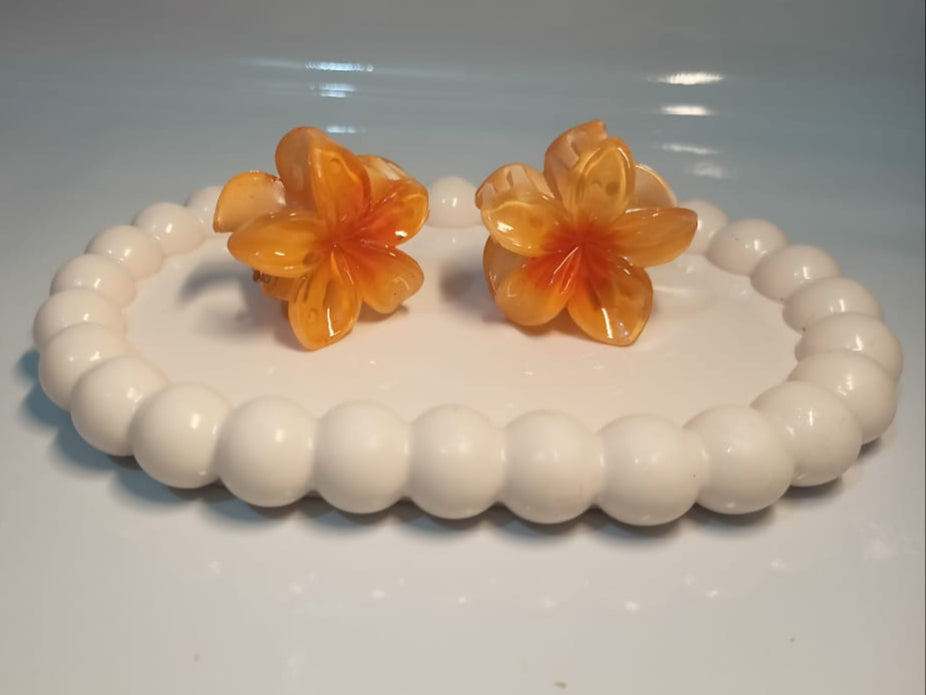 Small Size Resin Flower Claw duo