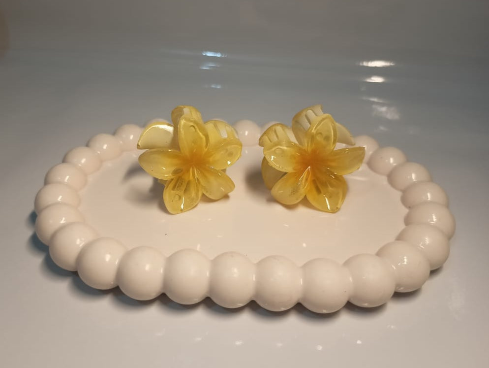 Small Size Resin Flower Claw duo
