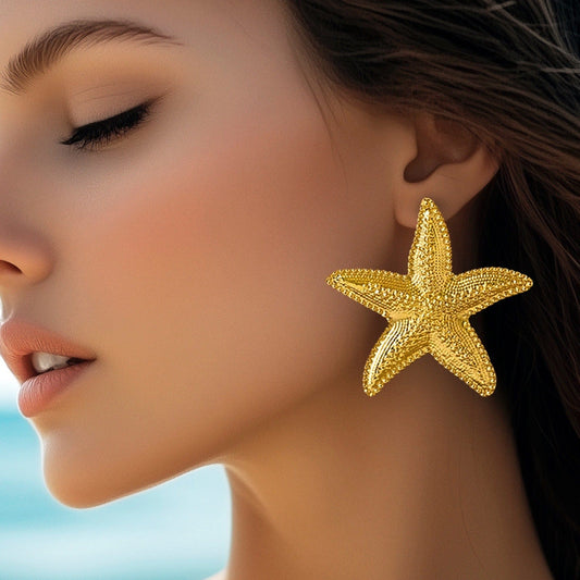 Aína Anti-Tarnish Gold Plated Star Earrings✨