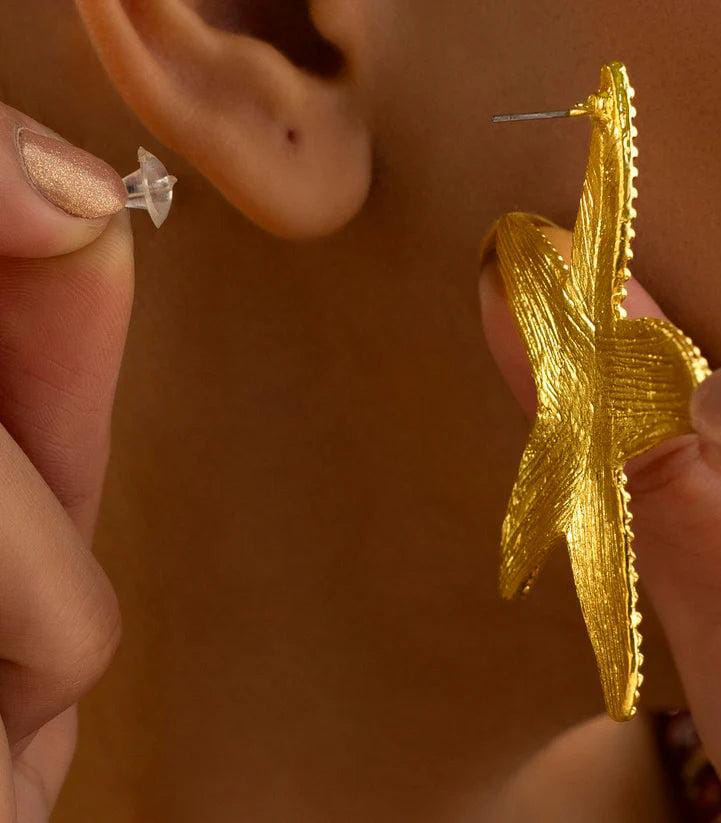 Aína Anti-Tarnish Gold Plated Star Earrings✨