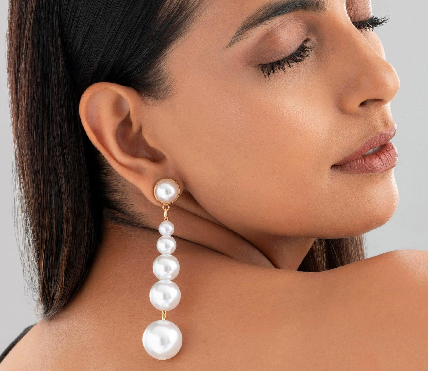Aína Stunning Gradient Pearl Danglers✨