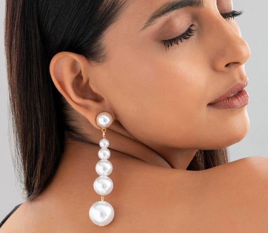 Aína Stunning Gradient Pearl Danglers✨