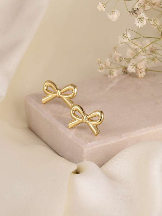 Aína Anti-Tarnish Bow Studs Earrings ✨