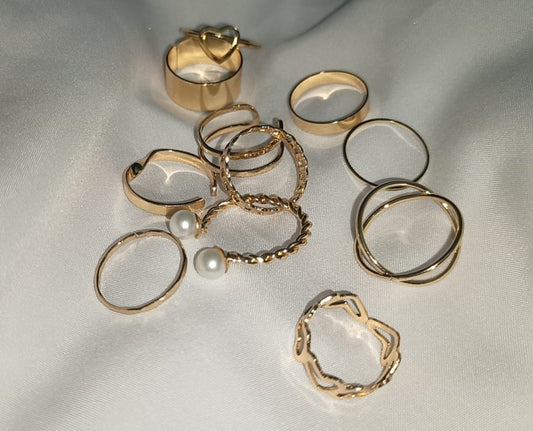Aína Anti-Tarnish 11 Rings Set