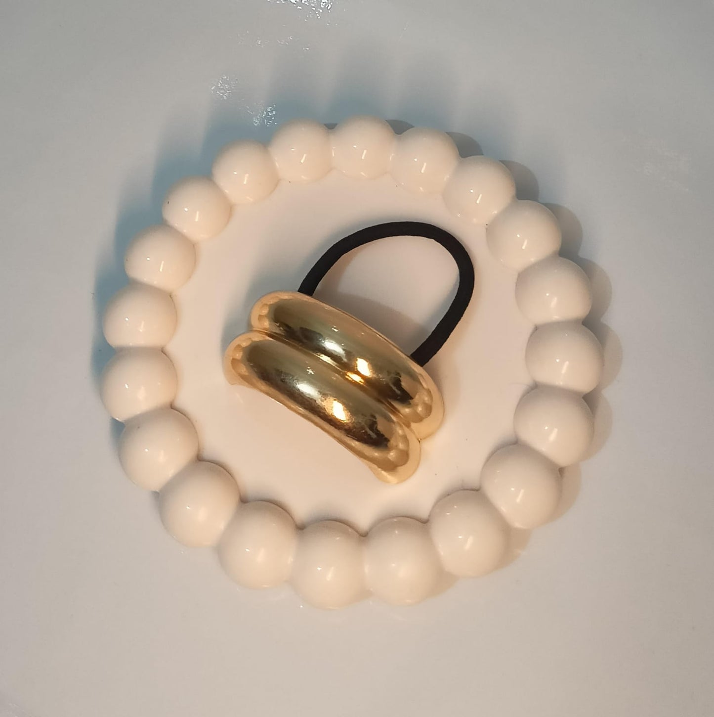 Glossy Gold U-Clip Hair Tie✨
