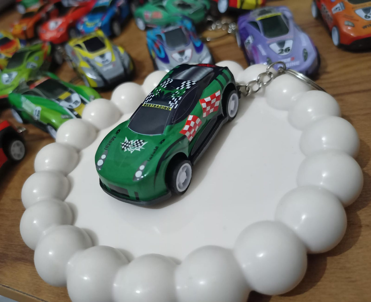 🏎 Green Nitro Drift Keychain – Turbo Edition
