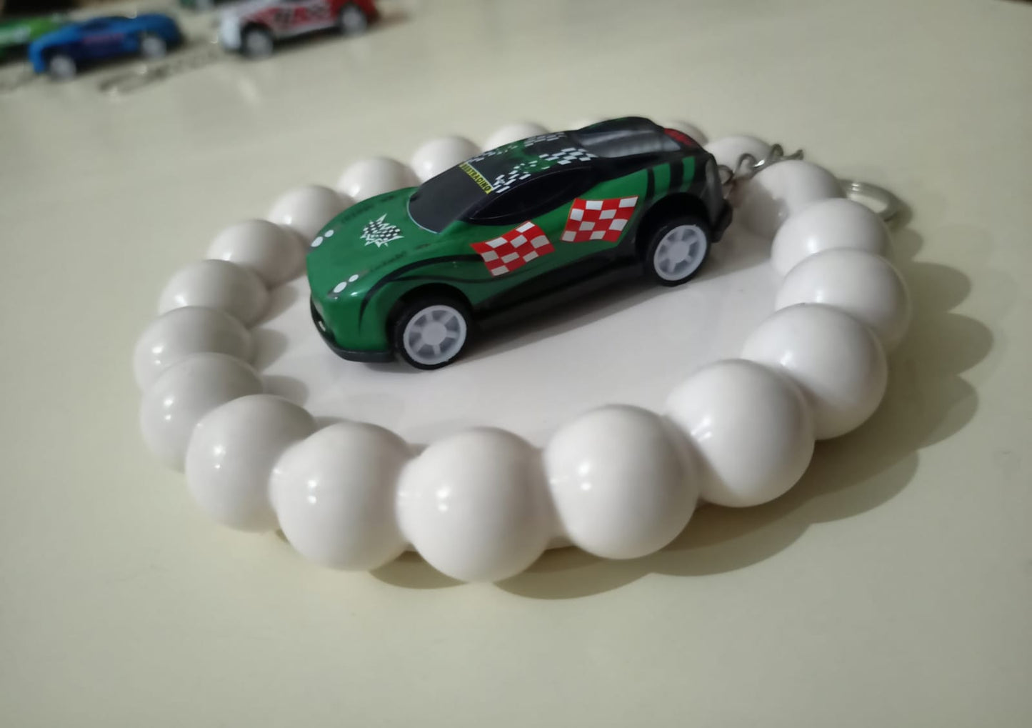 🏎 Green Nitro Drift Keychain – Turbo Edition