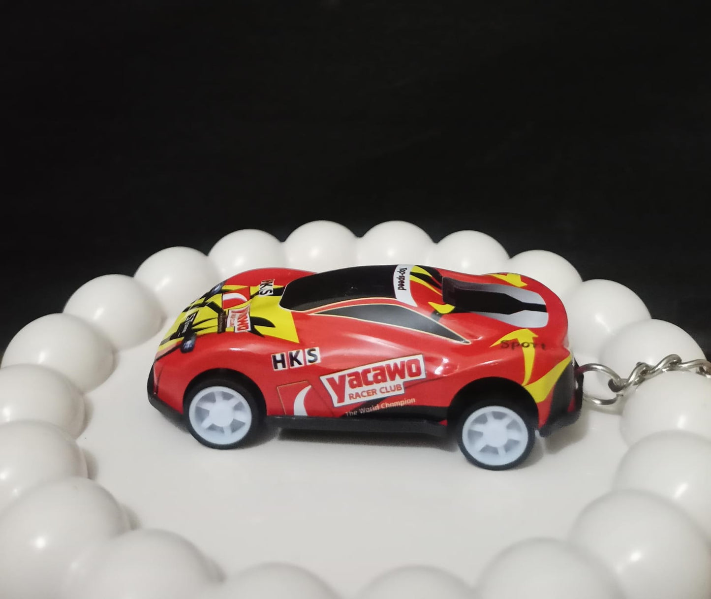 🚗💥 Storm Striker Keychain – Yaawo Fire Edition 🔥⚡